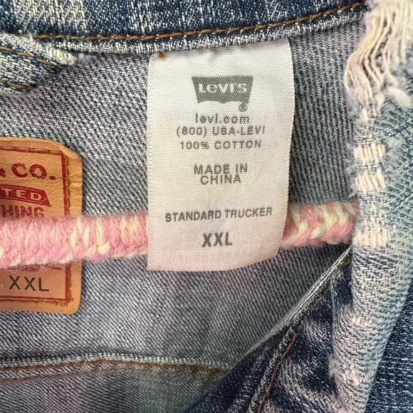 Levi's Blue Jean Jacket with Relaxed Fit - Picture 4 of 6